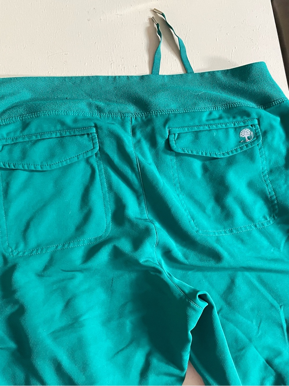 healing hands Teal Pull-On Leggings with Tree Logo